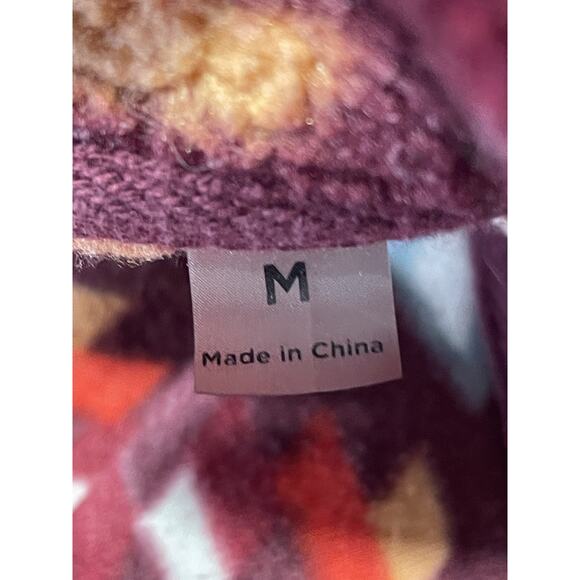 Pacsun Nordic Fleece Sweater Women’s Medium 1/4 Zip Mock Neck Sweatshirt-Pockets - Picture 11 of 13